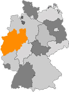 Karte Nordrhein-Westfalen (NRW)